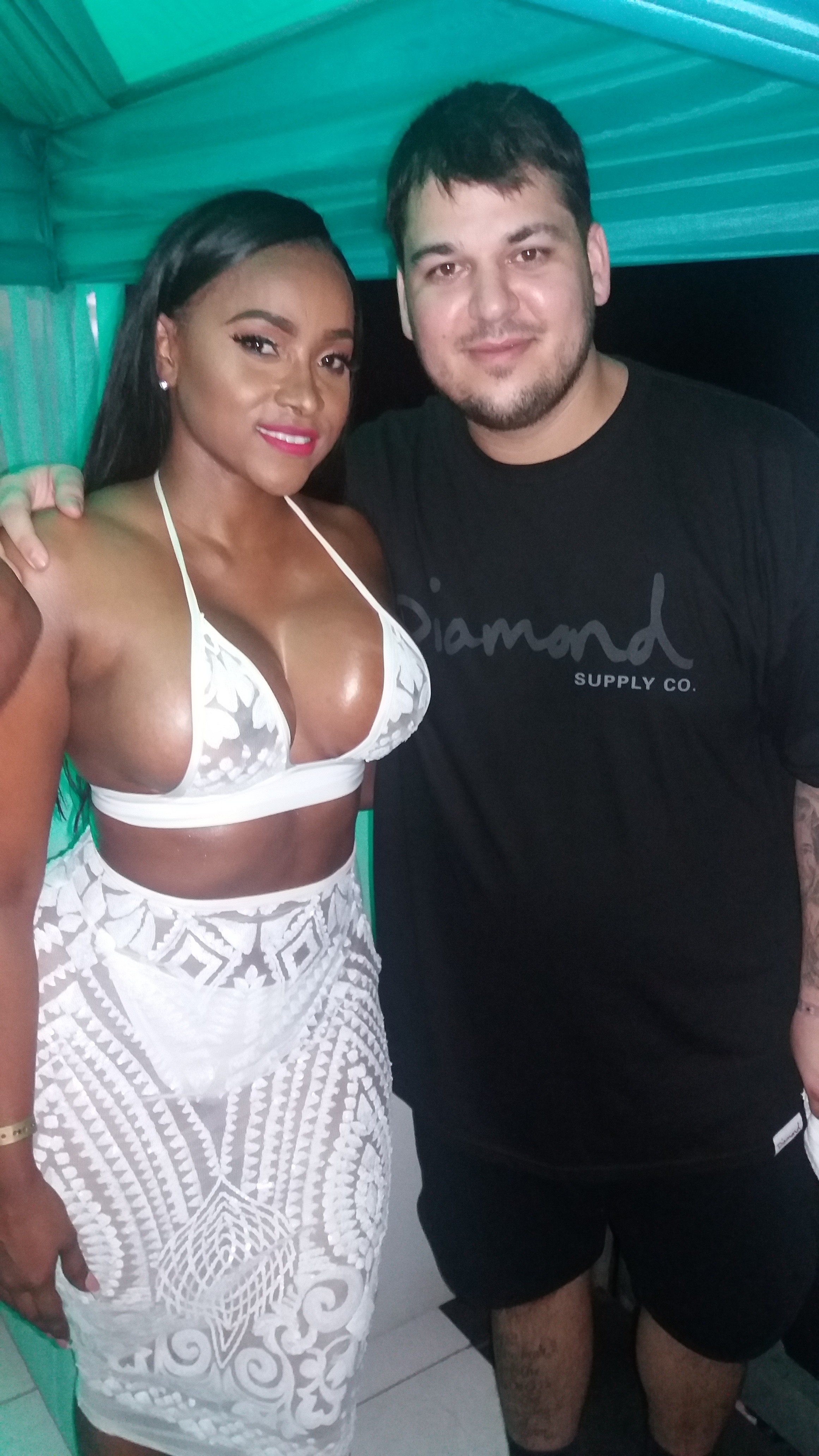 Yanique and Rob Kardashian at BritJam 2016