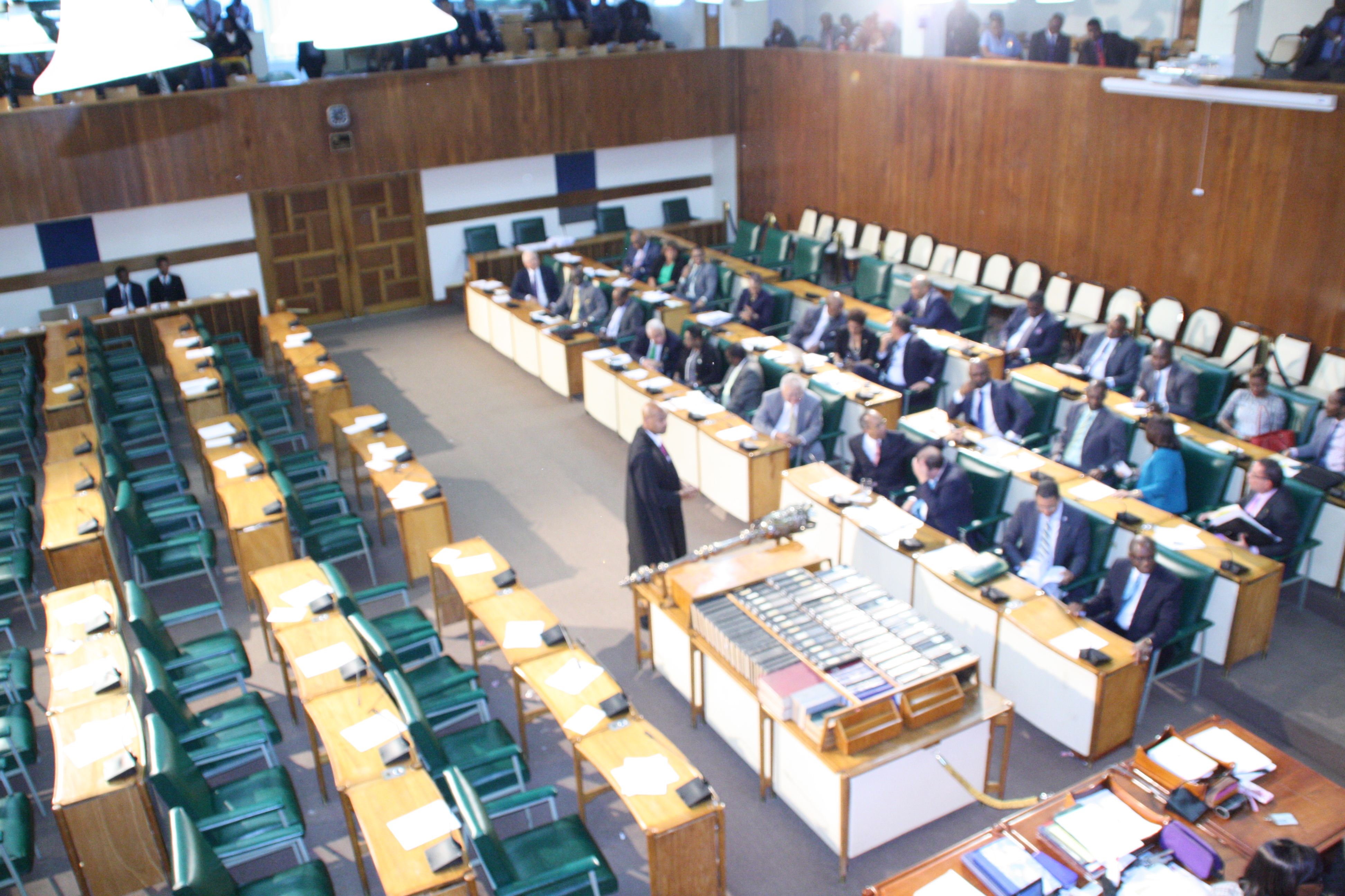 Opposition Benches were empty as a result of the walk out