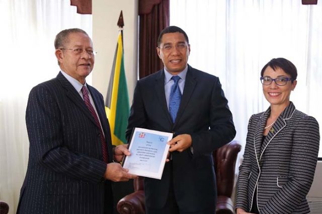 Prime Minister Holness receives the CARICOM Review Commission Report