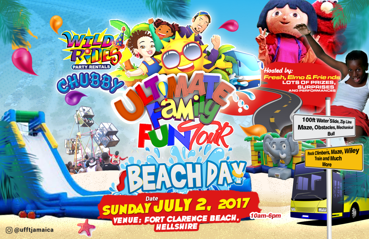 Wildrides family beach day poster show by Vision Newspaper Jamaican News