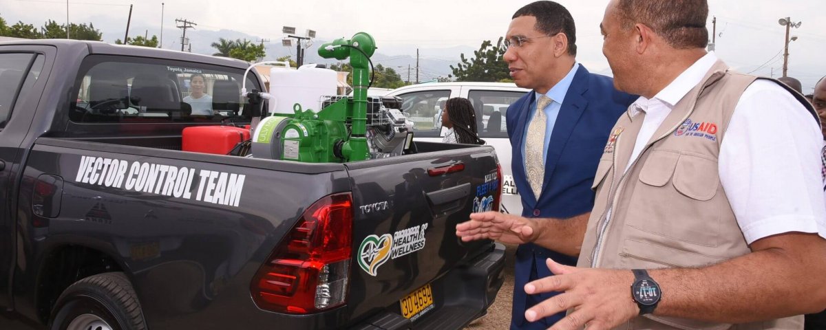 Prime Minister, the Most Hon. Andrew Holness (left), and Minister of Health and Wellness, Dr. the Hon. Christopher Tufton.