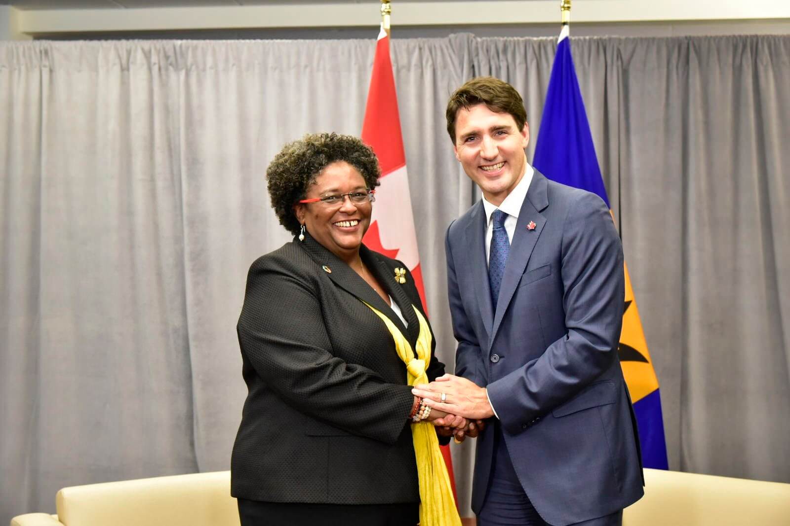 Mottley and Justin Trudeau