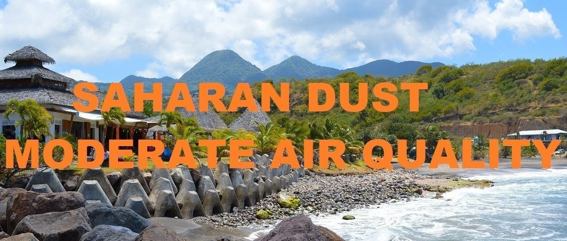 AIR QUALITY TO BE MODERATE DUE TO SAHARAN DUST
