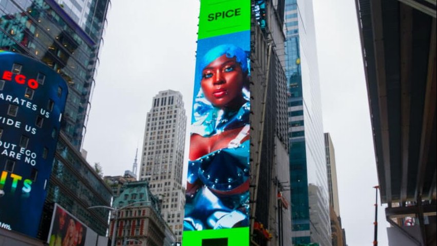 Spice, Queen of Dancehall Featured On Billboards in Times Square for Spotify’s EQUAL Campaign