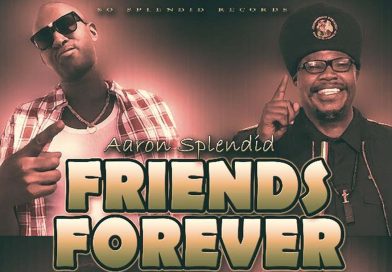 Cover art of Luciano and Aaron Splendid's “Friends Forever” reggae single showing childhood and present-day friendship.